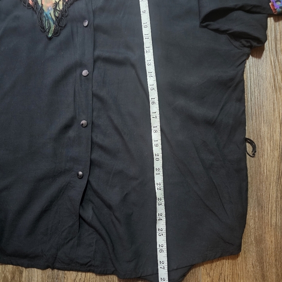 VTG Sebatu Shirt One Size Fringe,Beaded,Art To Wear,Western - Picture 12 of 14